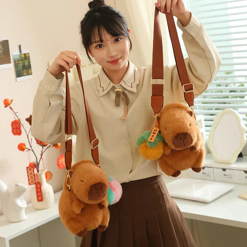 Cute Soft Capybara Plush Toys with Clip