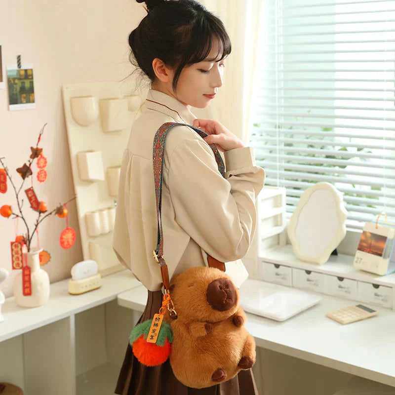 Cute Soft Capybara Plush Toys with Clip