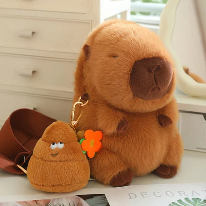 Cute Soft Capybara Plush Toys with Clip