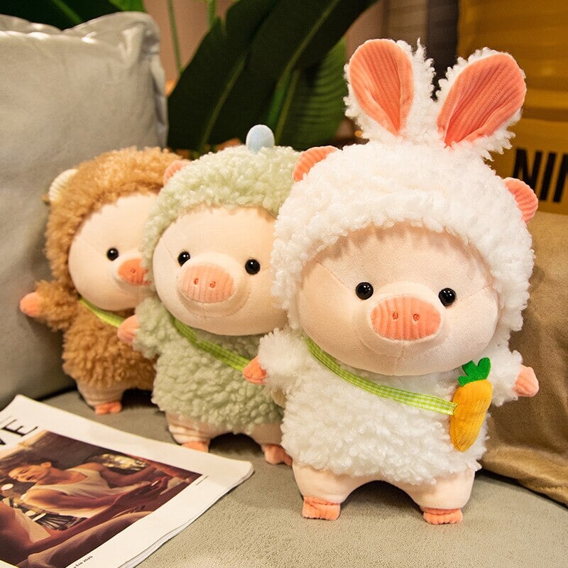 Cute Pink Squishy Pig Plush Toys