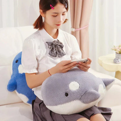 Cute Soft Blue Whale Stuffed Animal Toy
