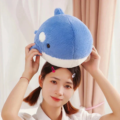 Cute Soft Blue Whale Stuffed Animal Toy