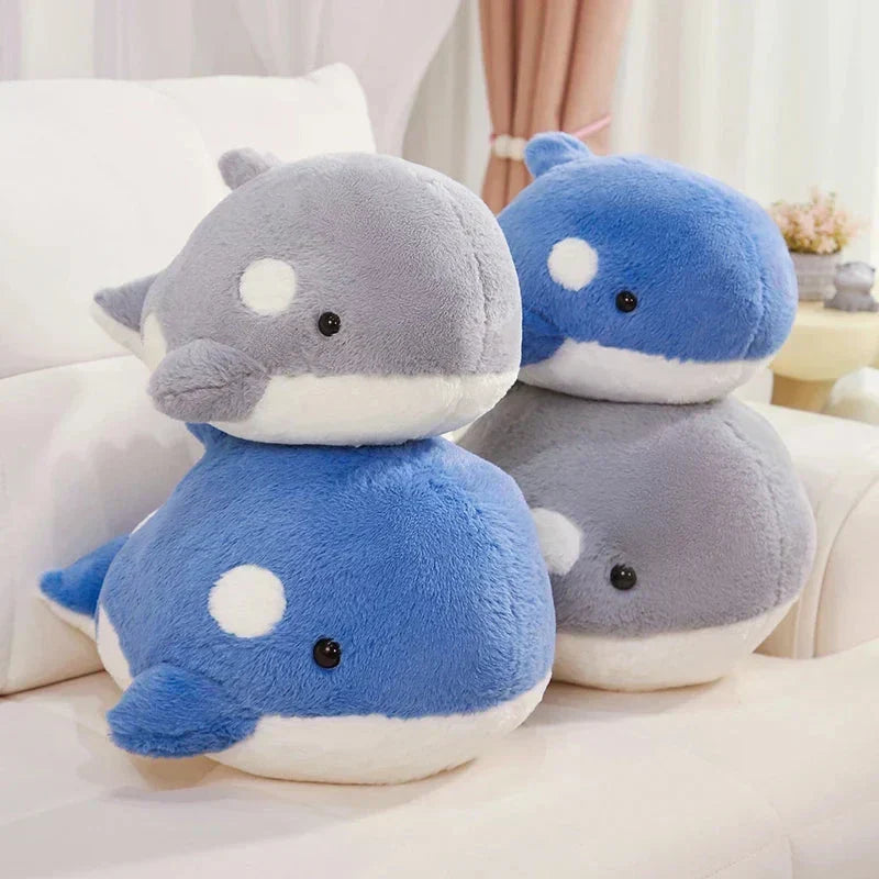 Cute Soft Blue Whale Stuffed Animal Toy