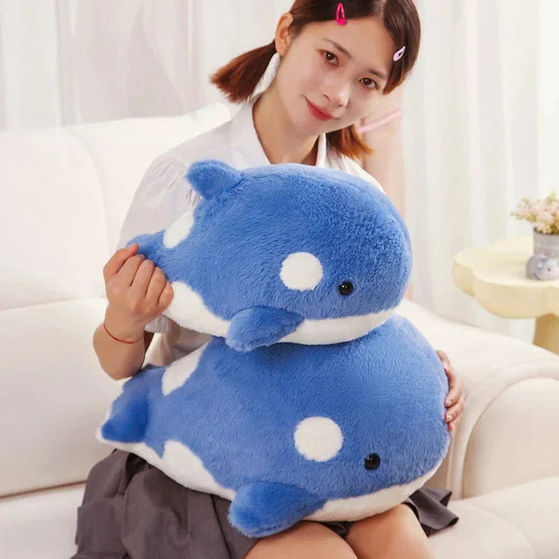 Cute Soft Blue Whale Stuffed Animal Toy