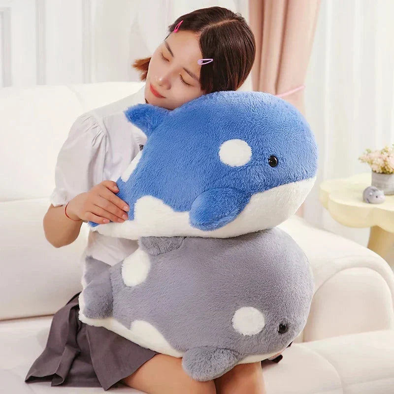 Cute Soft Blue Whale Stuffed Animal Toy
