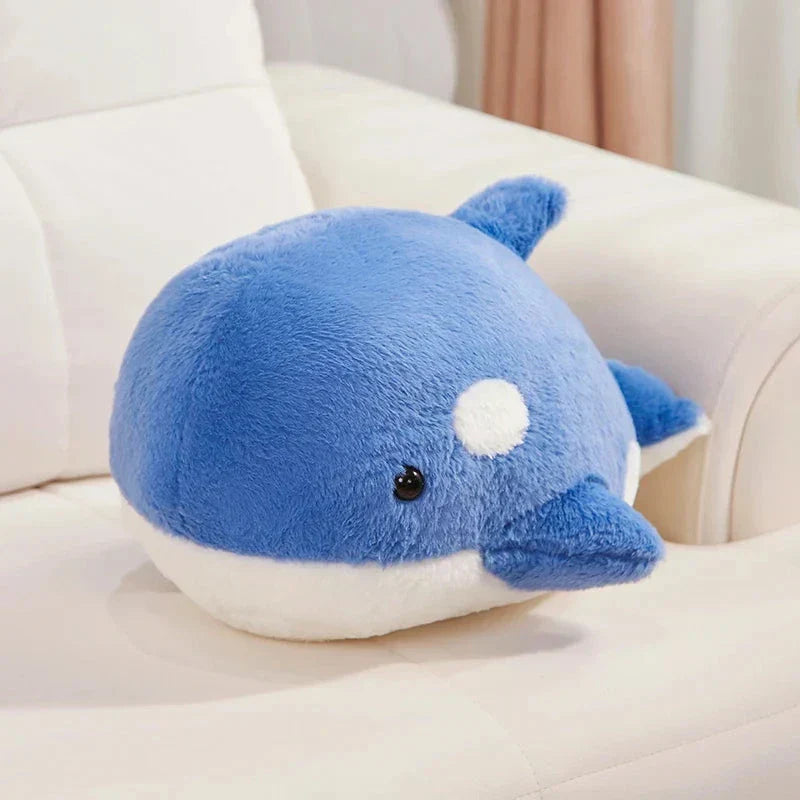 Cute Soft Blue Whale Stuffed Animal Toy