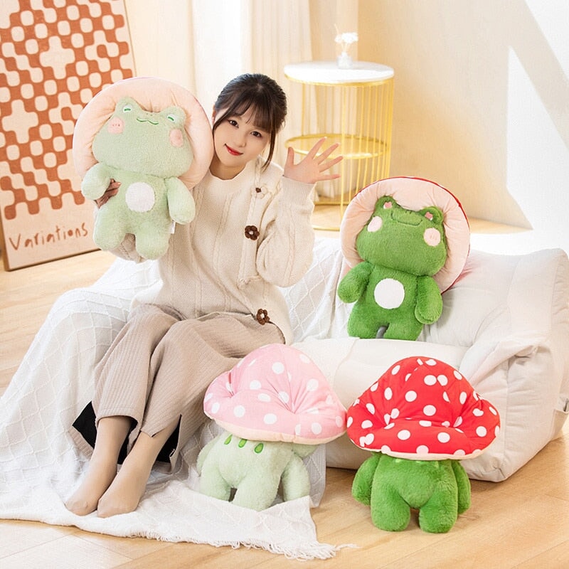 Cute Soft Mushroom Frog Plush Toys