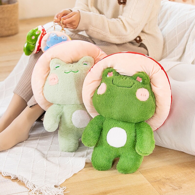 Cute Soft Mushroom Frog Plush Toys