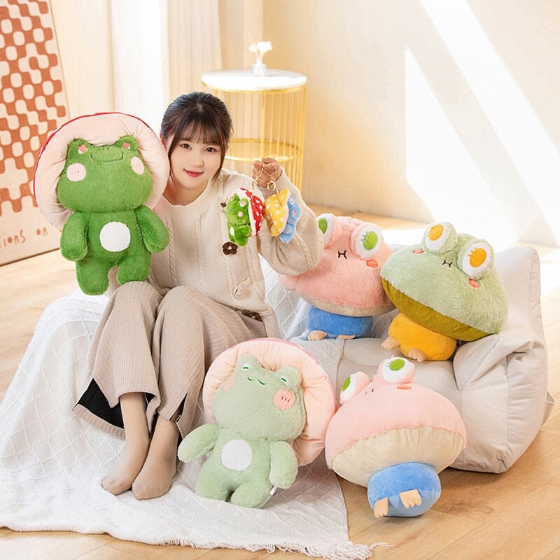 Cute Soft Mushroom Frog Plush Toys