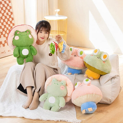 Cute Soft Mushroom Frog Plush Toys