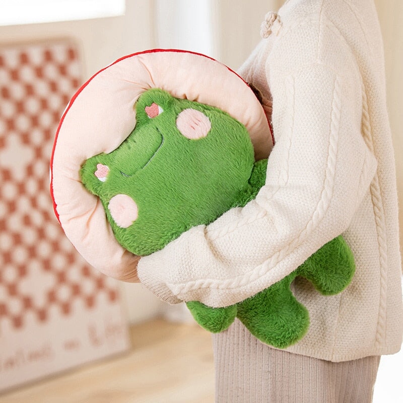 Cute Soft Mushroom Frog Plush Toys