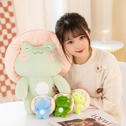 Cute Soft Mushroom Frog Plush Toys