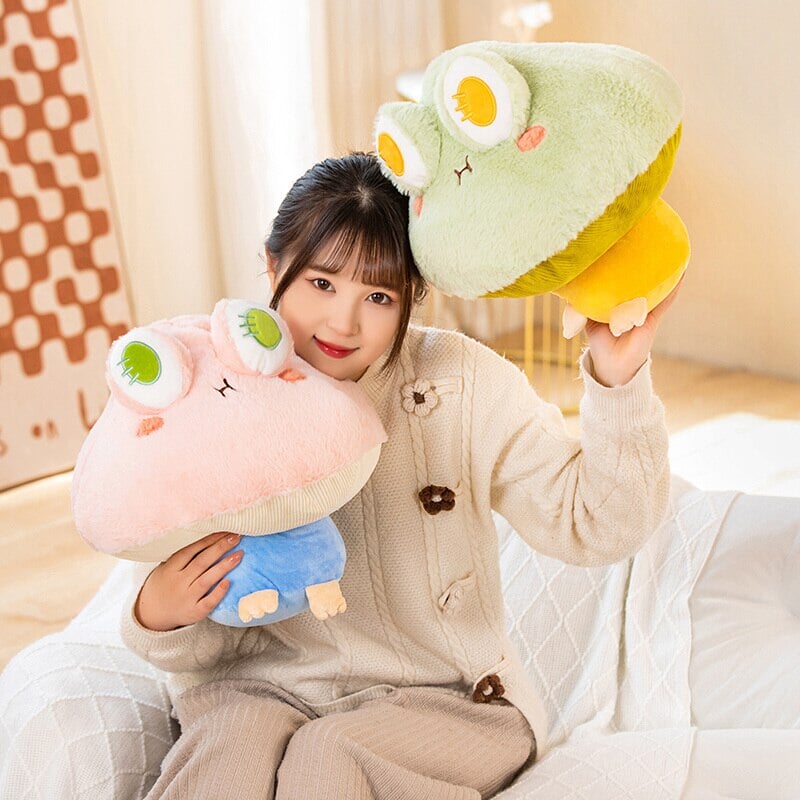 Cute Soft Mushroom Frog Plush Toys