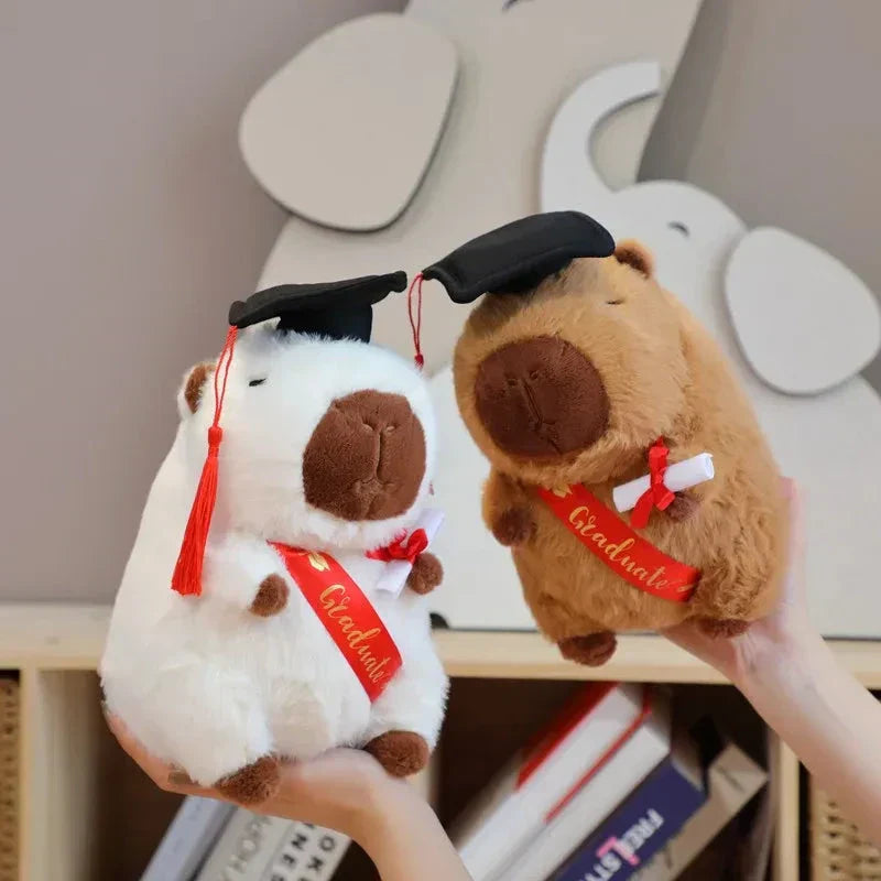 Cute Capybara Soft Graduation Toys