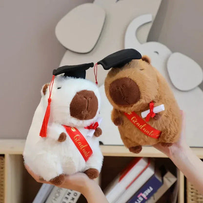 Cute Capybara Soft Graduation Toys