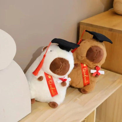 Cute Capybara Soft Graduation Toys