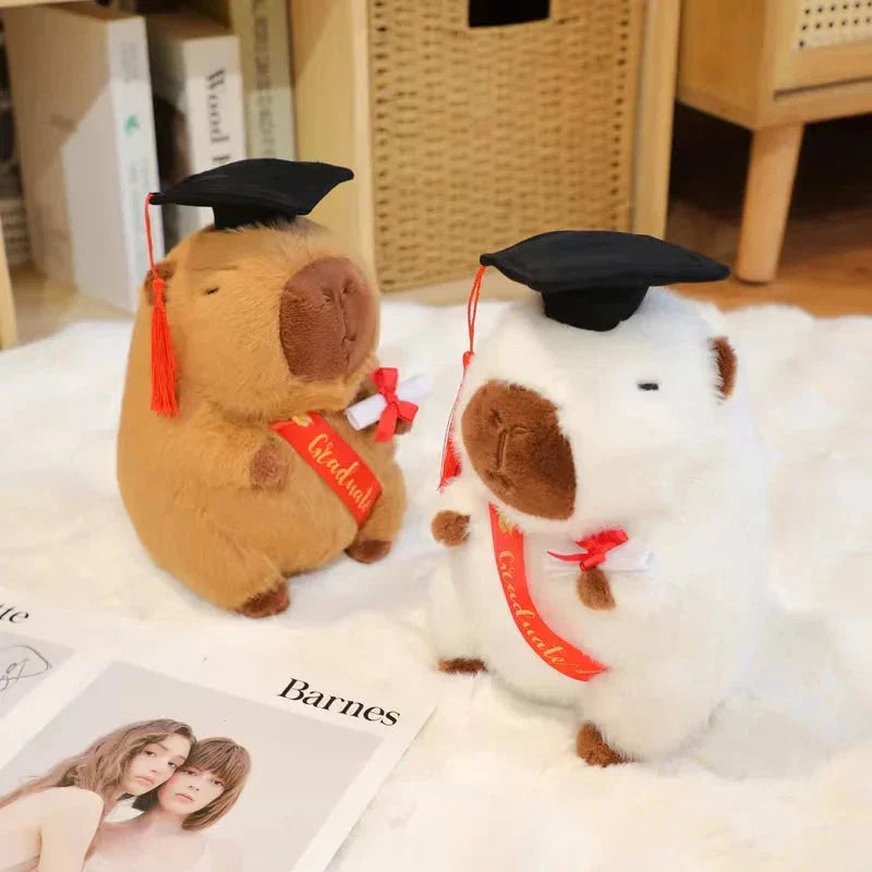 Cute Capybara Soft Graduation Toys