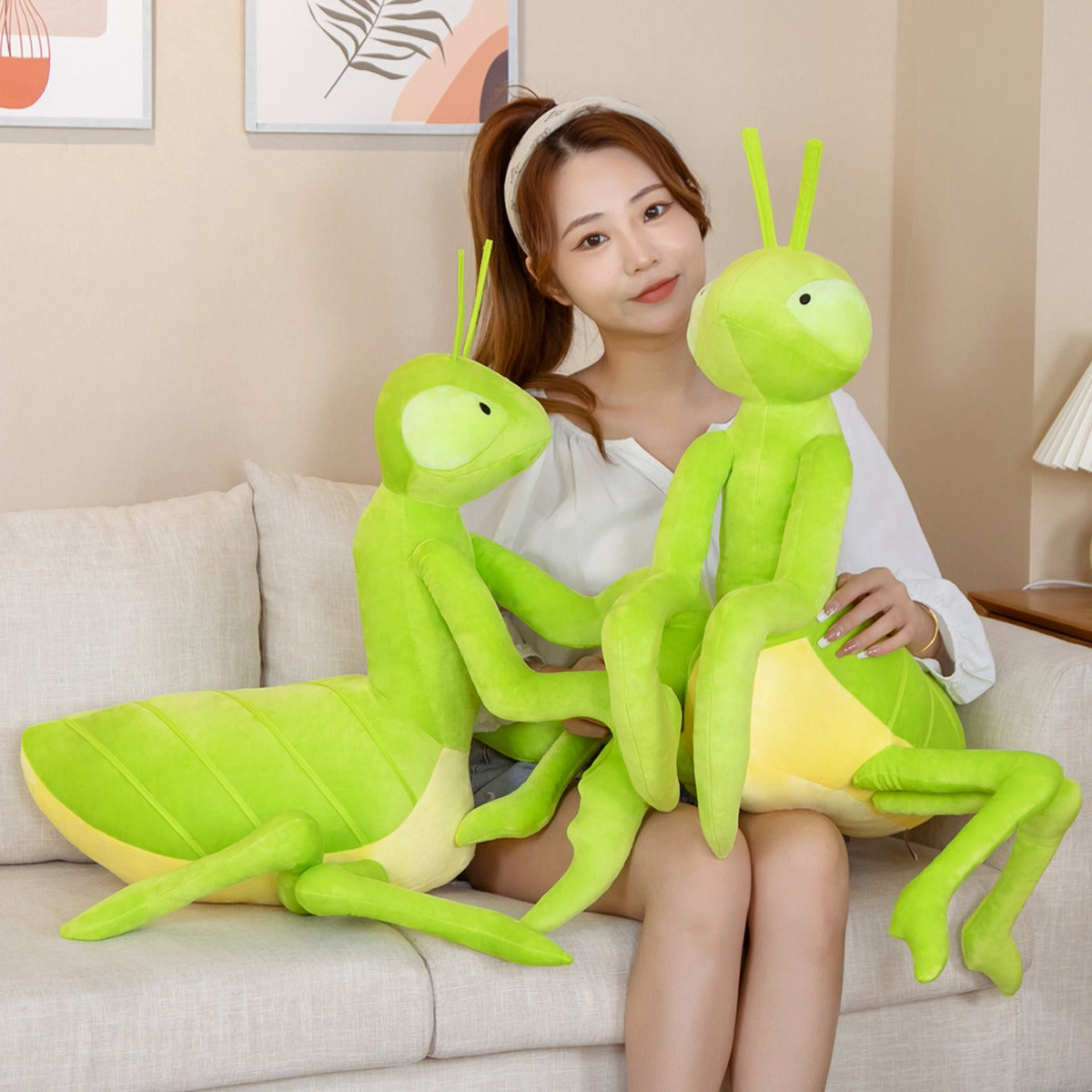 Cute Green Mantis Soft Toy