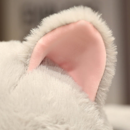 Adorable Grey Cat Shark Stuffed Animal Toy