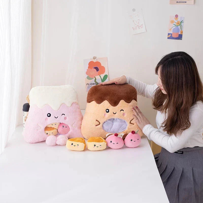 Colorful Sweet Treat Plush Candy Bags