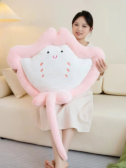 Adorable Soft Pink Stingray Plush Toys