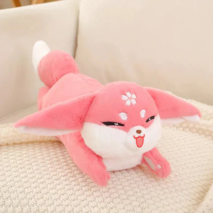 Cute Pink Fox Cherry Blossom Toy