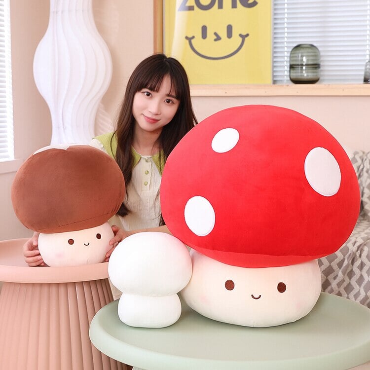 Cute Mushroom Soft Toy Family Set