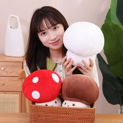 Cute Mushroom Soft Toy Family Set