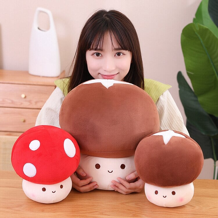 Cute Mushroom Soft Toy Family Set