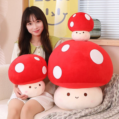 Cute Mushroom Soft Toy Family Set
