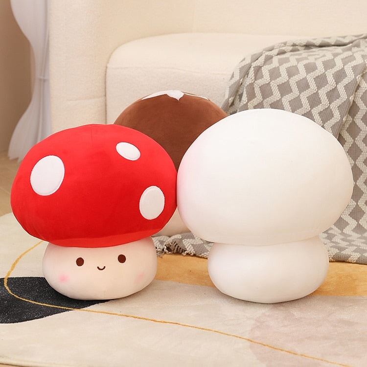 Cute Mushroom Soft Toy Family Set