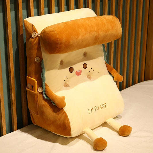 Soft Bread Shaped Back Cushion Plush - Befez