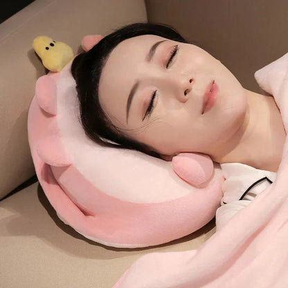 Adorable Animal Capybara Soft Cushion Pillows With Throw
