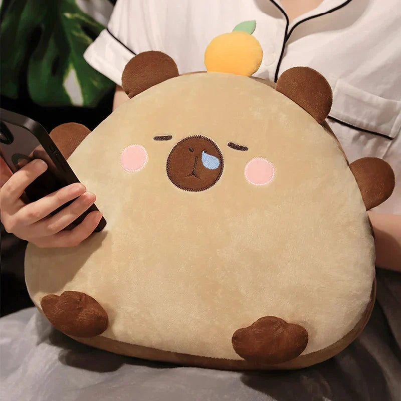 Adorable Animal Capybara Soft Cushion Pillows With Throw
