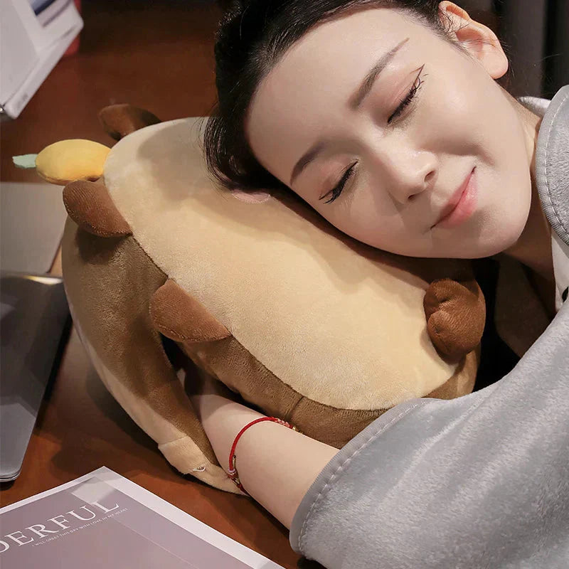 Adorable Animal Capybara Soft Cushion Pillows With Throw