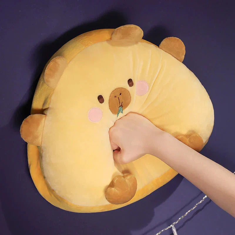 Adorable Animal Capybara Soft Cushion Pillows With Throw