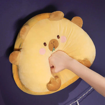 Adorable Animal Capybara Soft Cushion Pillows With Throw