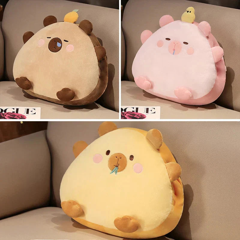 Adorable Animal Capybara Soft Cushion Pillows With Throw