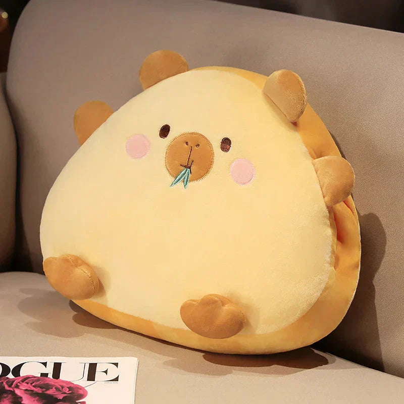 Adorable Animal Capybara Soft Cushion Pillows With Throw