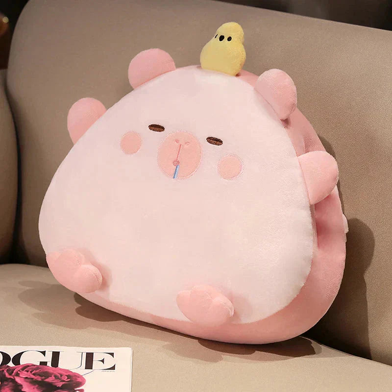 Adorable Animal Capybara Soft Cushion Pillows With Throw