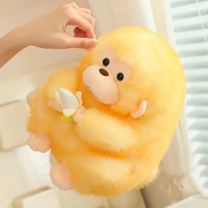 Cute Big Monkey Soft Toy With Banana Friend