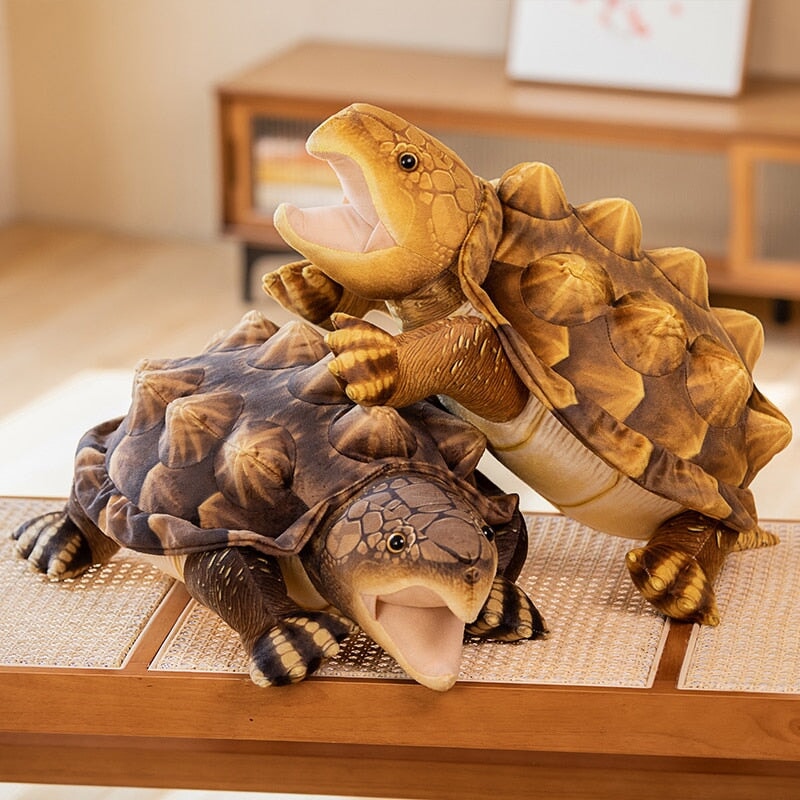 Big Realistic Snap Turtle Stuffed Animal
