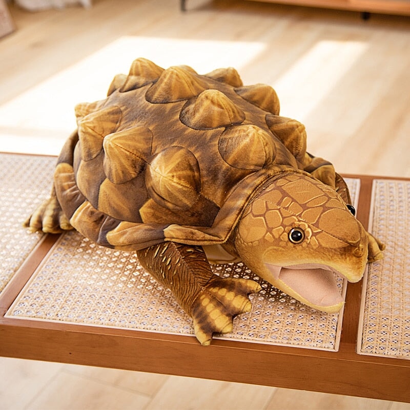Big Realistic Snap Turtle Stuffed Animal - Befez