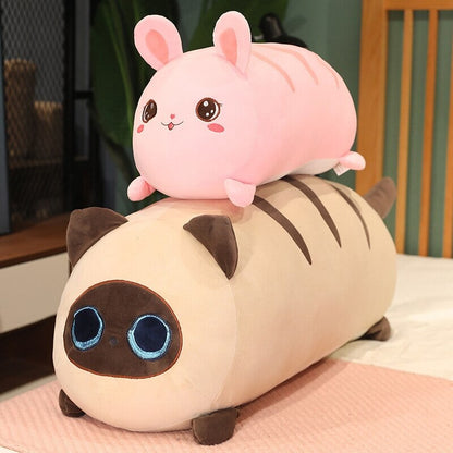Cuddly Cat Plush Bunny Soft Friends