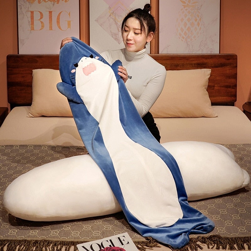 Big Soft Angry Shark Stuffed Toy