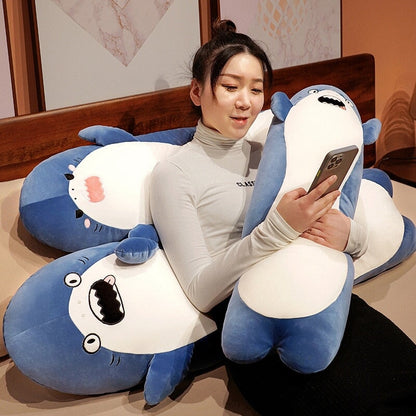 Big Soft Angry Shark Stuffed Toy