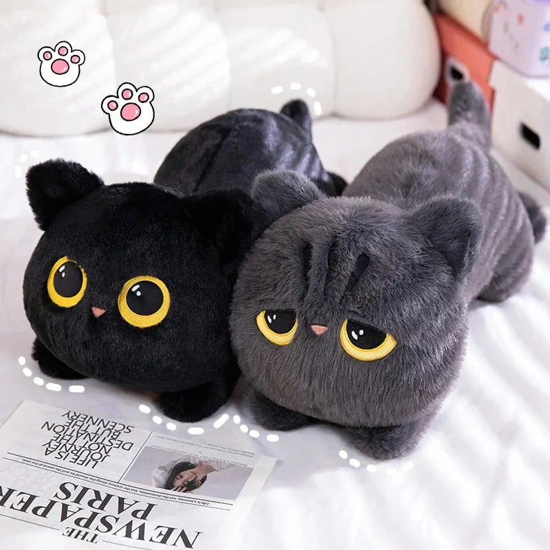 Big Soft Gray Kitten Plush Toys