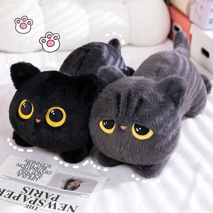 Big Soft Gray Kitten Plush Toys
