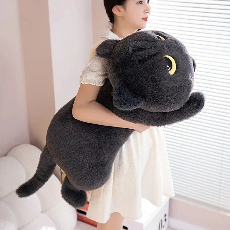 Big Soft Gray Kitten Plush Toys