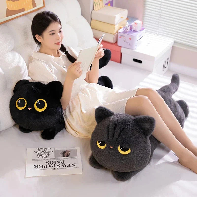 Big Soft Gray Kitten Plush Toys